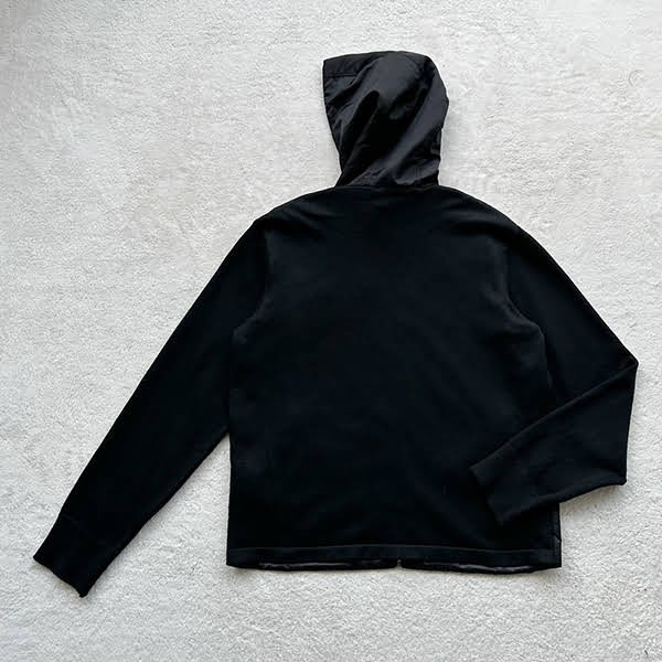 確保済みプラダ ウールxRe Nylon ギャバジン フーディー パロディ puz93889